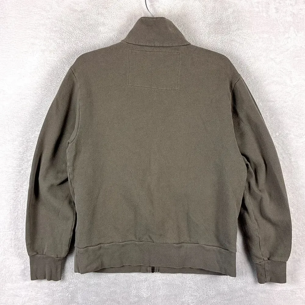 VTG Ralph Lauren Polo Jeans Co Jacket Men S Brown Full Zip Sweatshirt Preppy Y2K